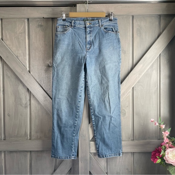 Vintage Ralph Lauren Denim Jeans cotton spandex stretch relaxed‎ straight 12P - Picture 3 of 5
